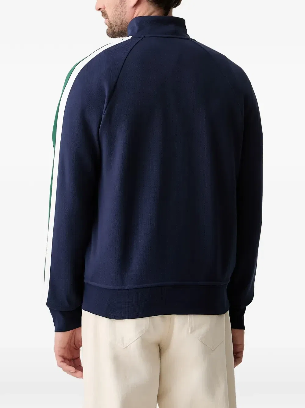 Толстовка на молнии с вышитым логотипом и боковыми полосками Polo Ralph Lauren, синий — фото 3
