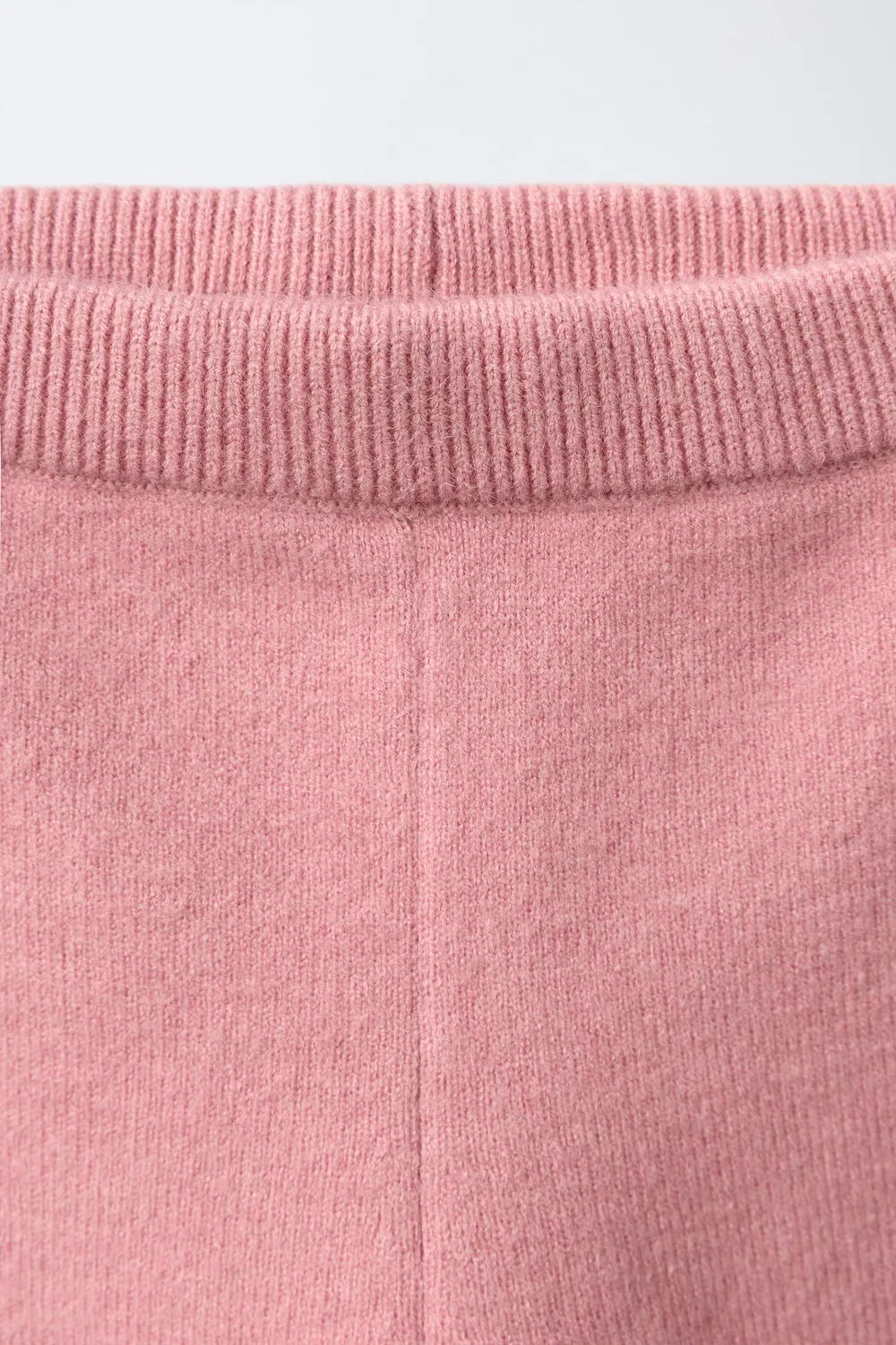 Вязаные леггинсы с оборками ZARA, Light pink — фото 3