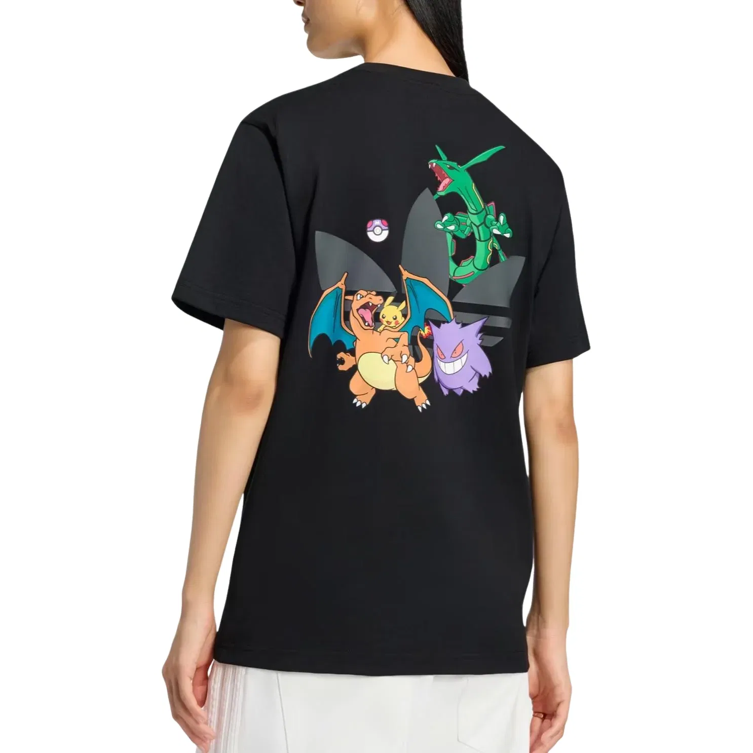 Мужская футболка Pokemon T-Shirt Tokyo 1 T-Shirt Asia Sizing 'Black' adidas, черный — фото 2