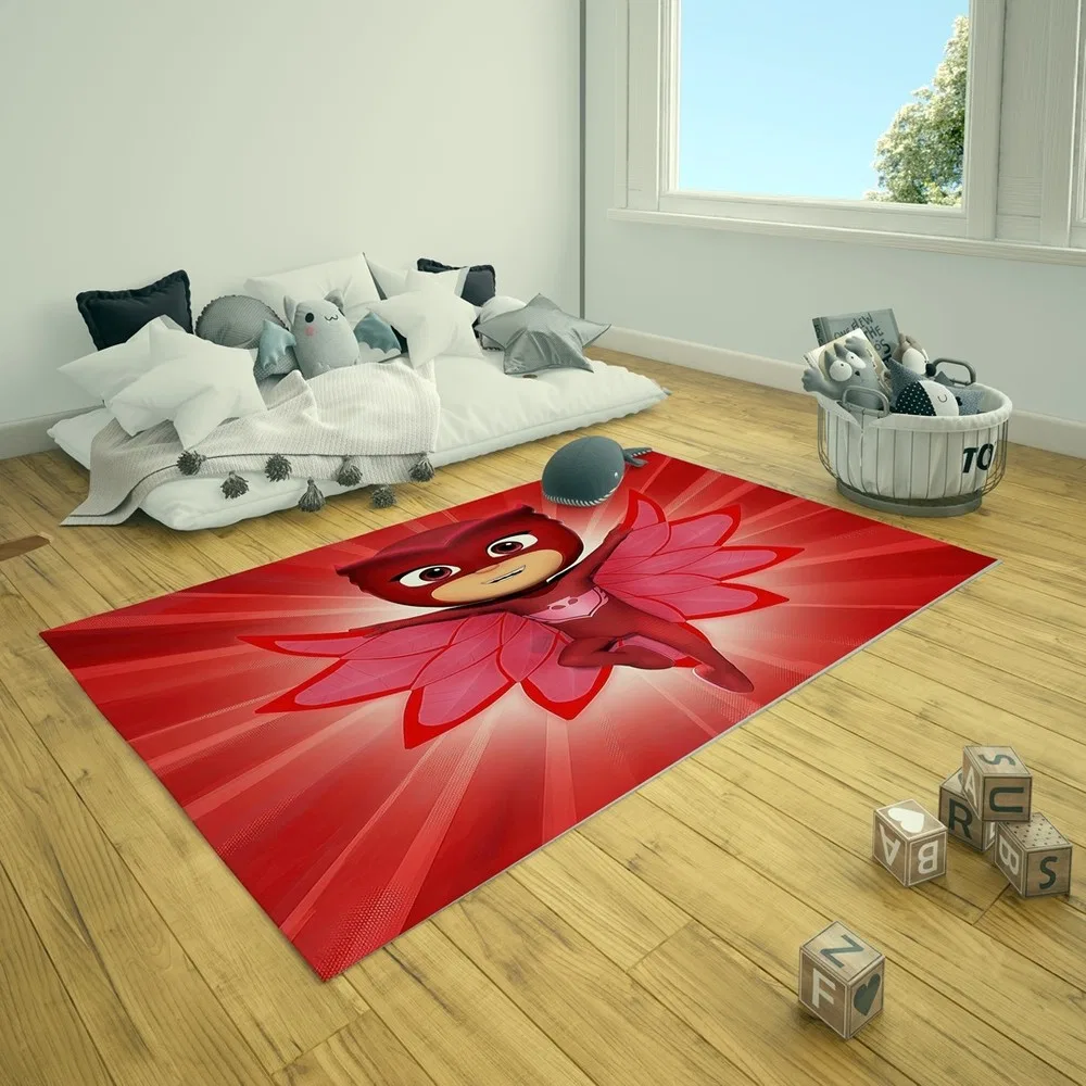 Детский ковер для комнаты 10 мм с принтом сова в пижаме Nesa Decor — фото 3