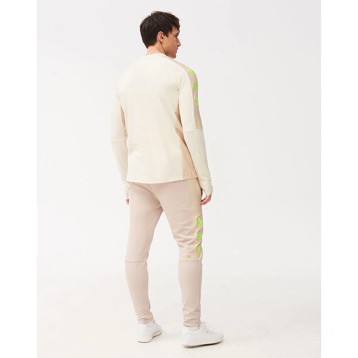 Детские спортивные штаны с принтом Robey, Naturweiß Fluoreszierendes Neongelb — фото 4