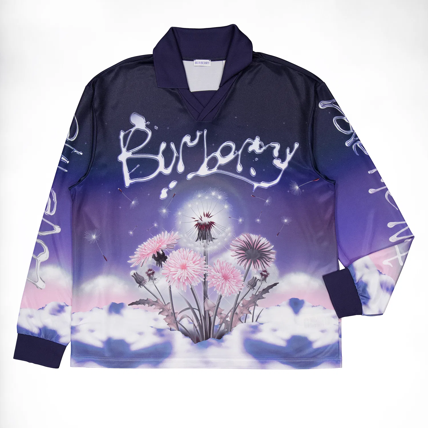 Рубашка с графическим принтом Dandelion Burberry, Ribbon Ip Pat