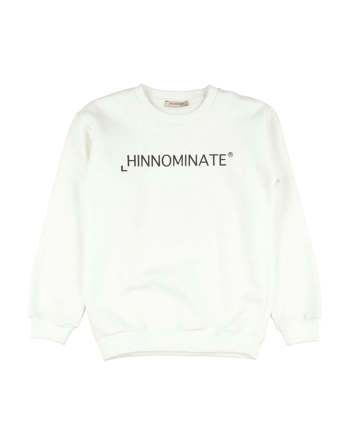 Свитшот на флисе с принтом Hinnominate, белый