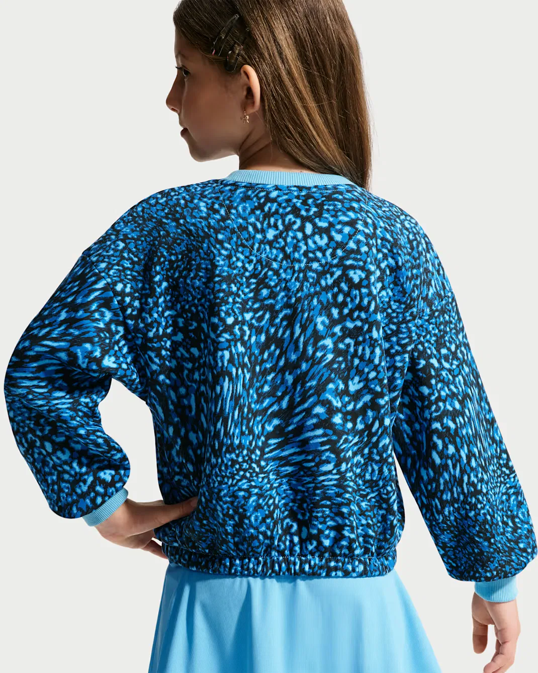 Комплект Nike для малышей (свитшот и шорты с принтом), Football Blue — фото 3