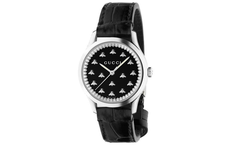 

GUCCI Часы G Timeless Collection Wrist Watch Quartz Movement Leather Strap 32mm Black Dial Women's Watch