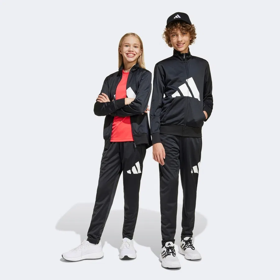 Детский спортивный комплект с длинным рукавом adidas Essentials Climacool, Черный
