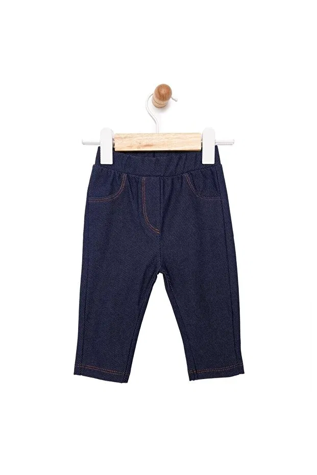 Детские леггинсы для девочек джинсовые скинни Indigo Ebebek Hello Baby, Indigo