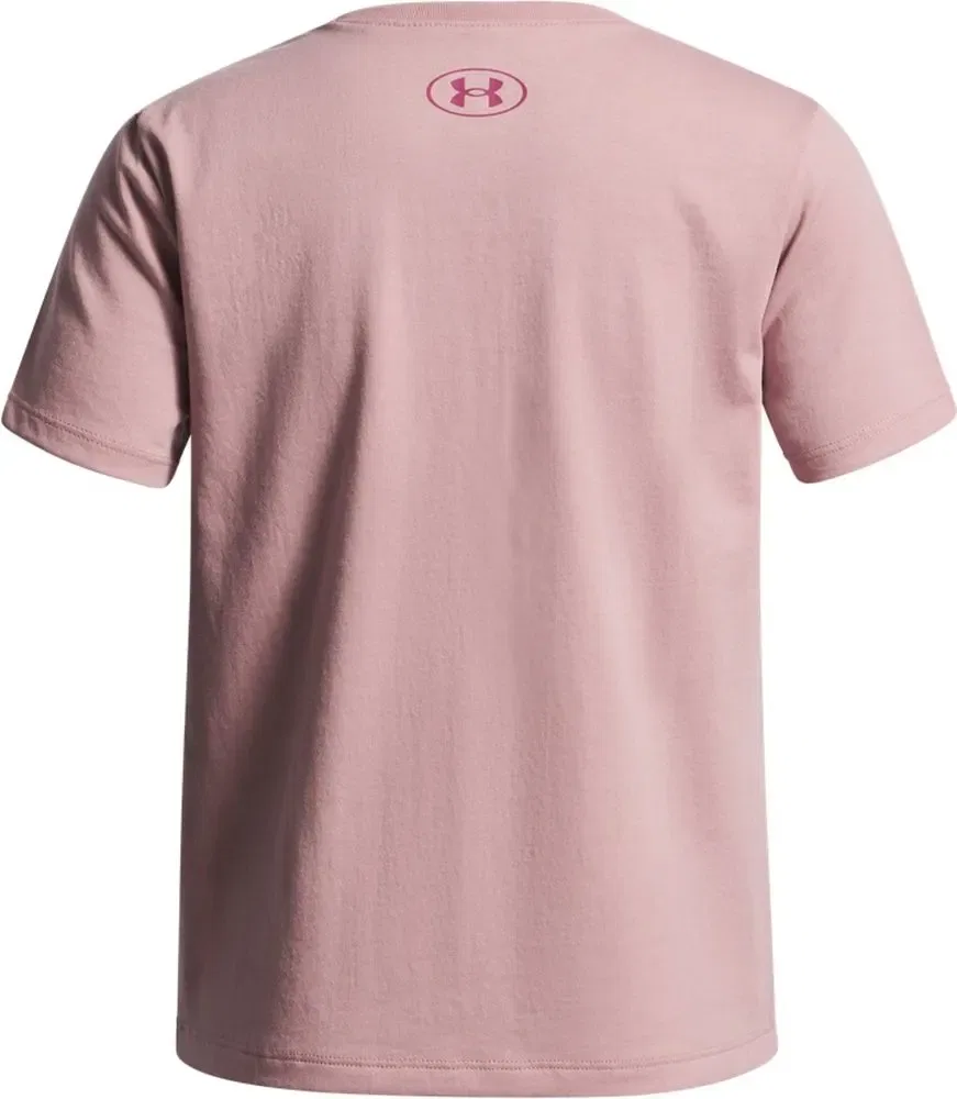 Футболка спортивная с принтом Big Logo T-Shirt Under Armour, розовый — фото 2