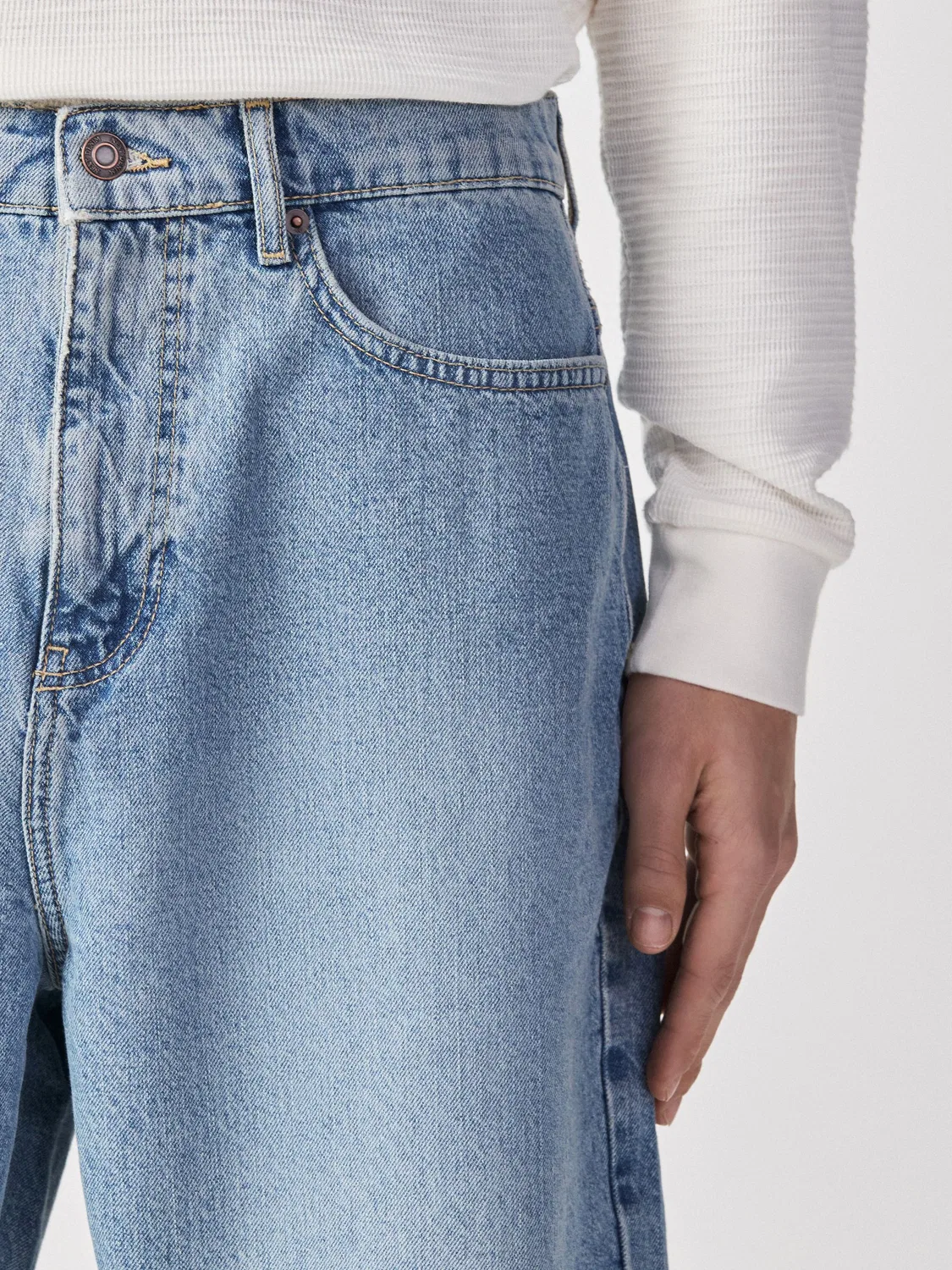 Шорты джинсовые Jort Next, Light Blue Wash — фото 4