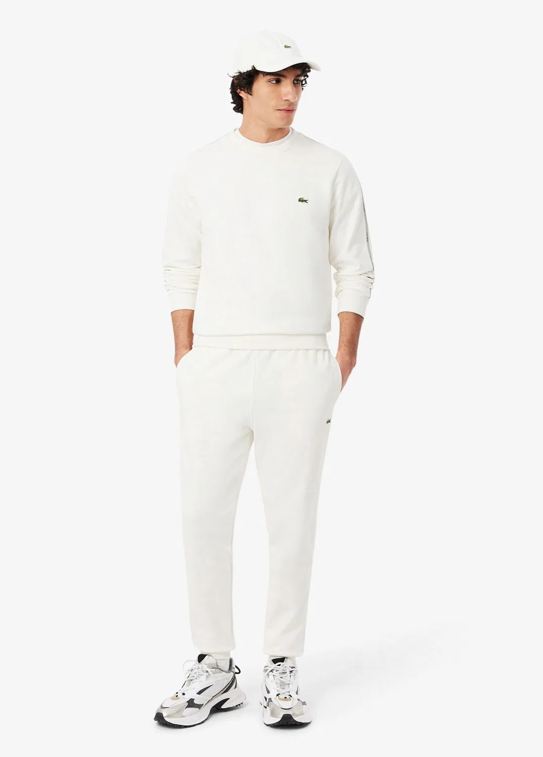 Спортивные брюки Tapered Fit Lacoste, white — фото 4