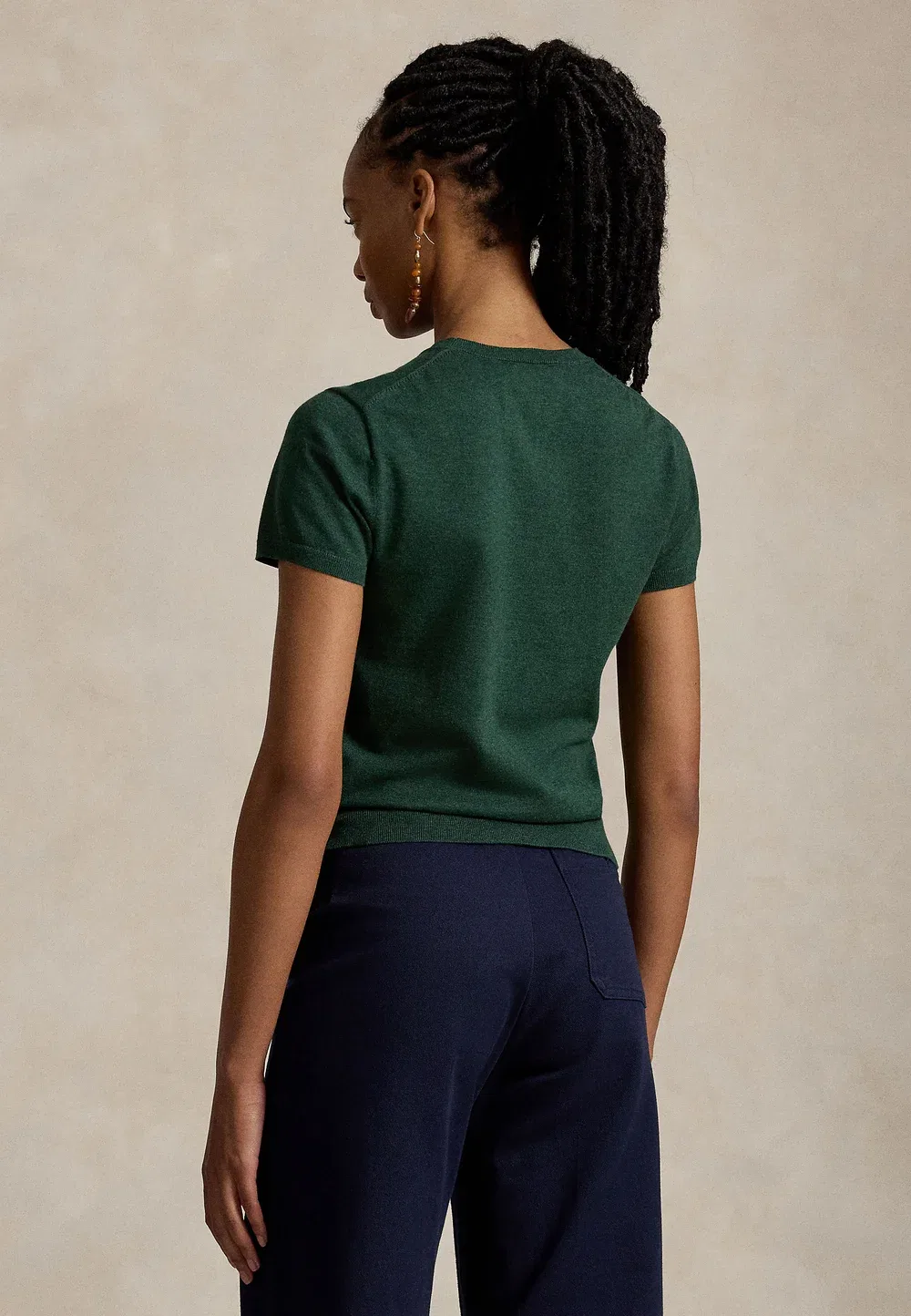 Простая футболка Polo Ralph Lauren, Scotch Pine Heather — фото 3