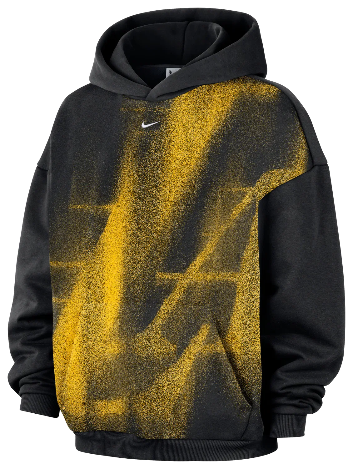 Мужское худи с капюшоном из флиса Nike Lakers Basketball Icon Hoodie, черный/белый — фото 4