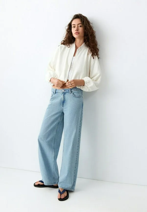Подростковая куртка-бомбер кремового цвета Mango Kids, Off-White
