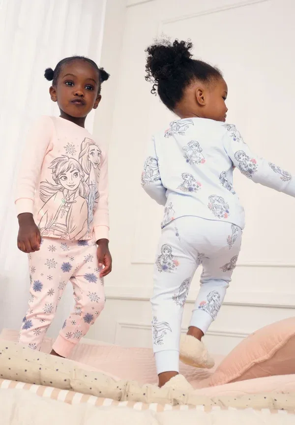 Пижамный комплект из хлопка Disney Frozen Snuggle Set Next, розовый, голубой — фото 4