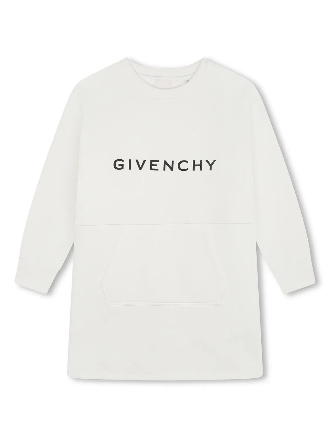 Платье с круглым вырезом из джерси Givenchy, белый