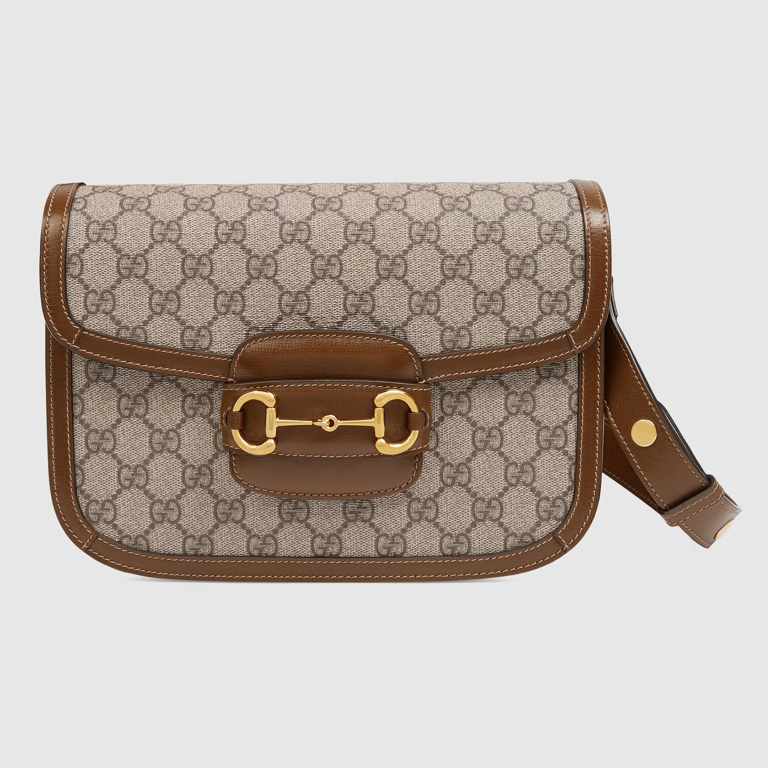 

Маленькая сумка на плечо Gucci Horsebit 1955, бежевый/коричневый