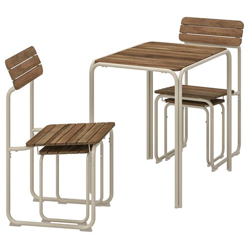 

Балконный набор IKEA Furuon, стол+2 стула+2 табурета, коричневый