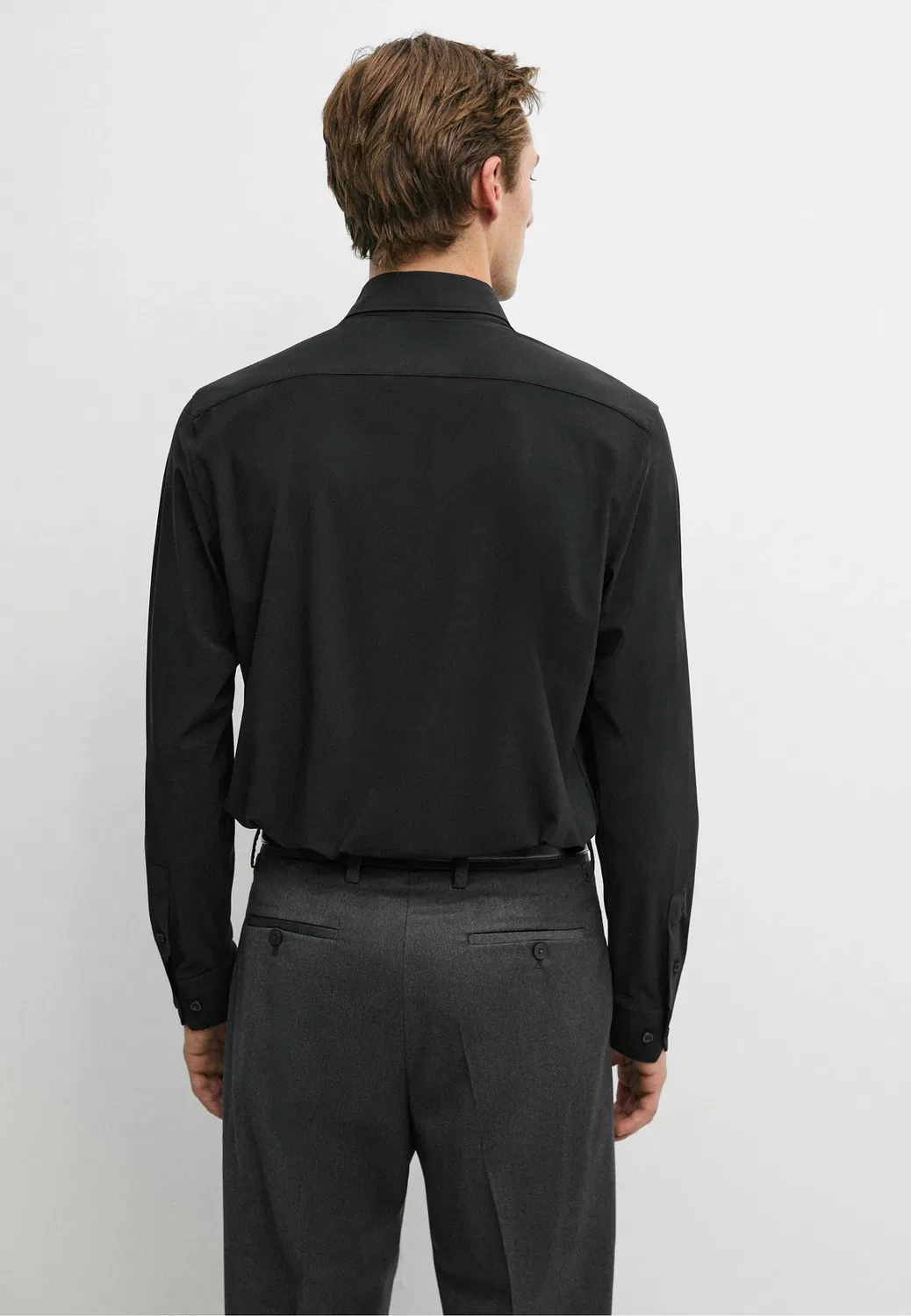 Рубашка Massimo Dutti, Black — фото 3