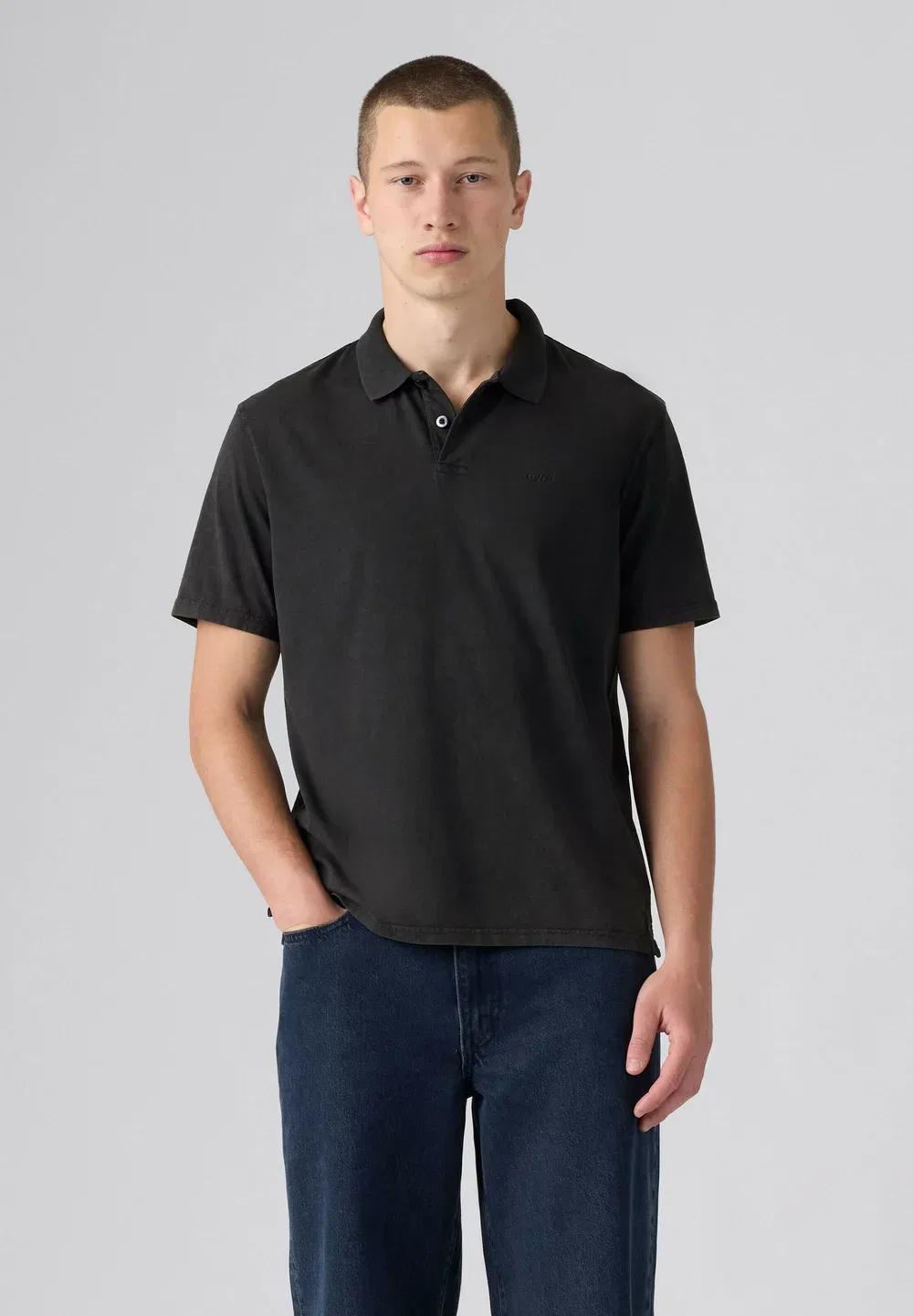 Настоящая рубашка поло Levi'S, Garment Dye Niagara - Blacks -