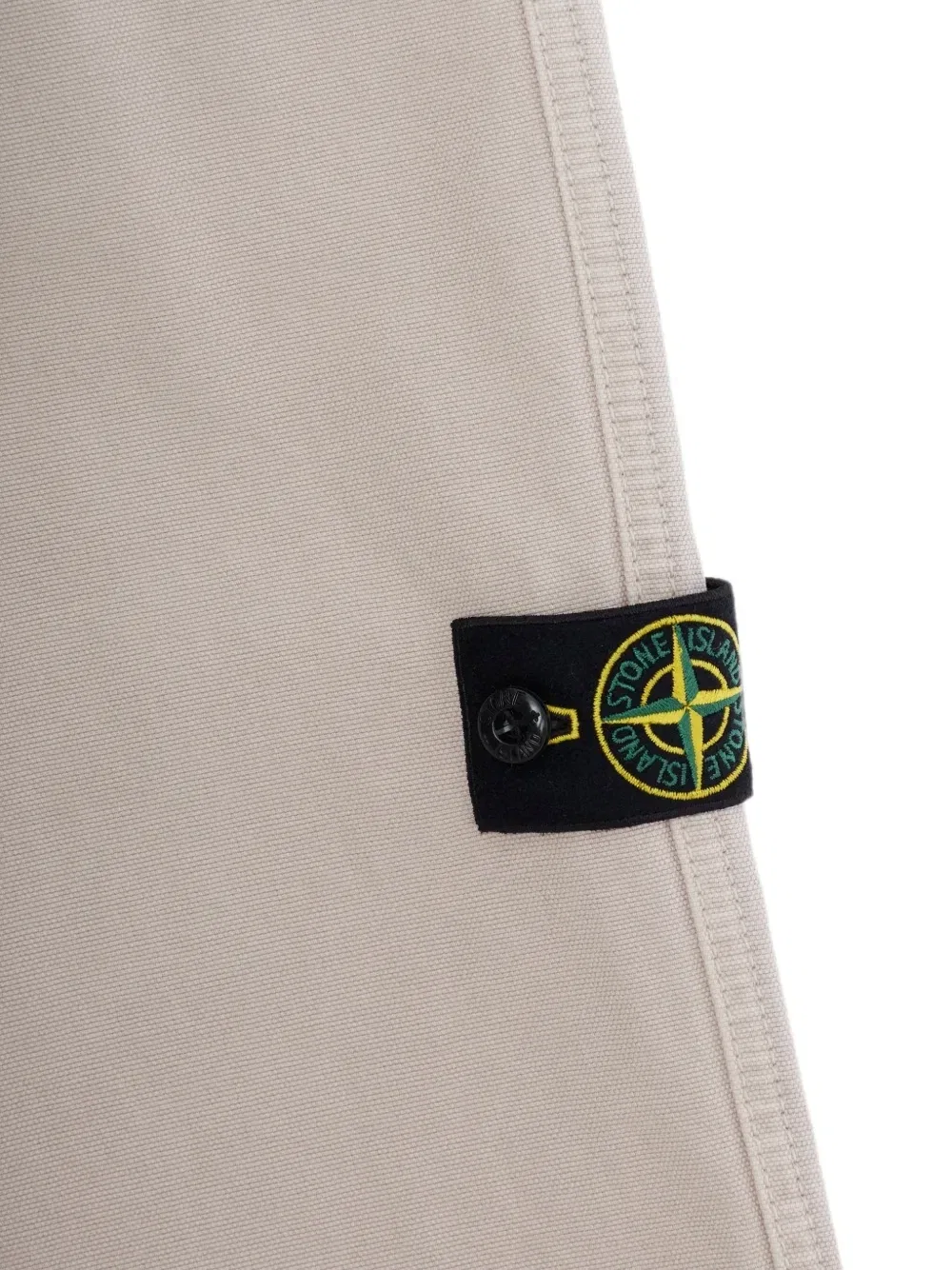 Брюки-чинос с нашивкой в виде логотипа-компаса Stone Island Junior, бежевый — фото 3