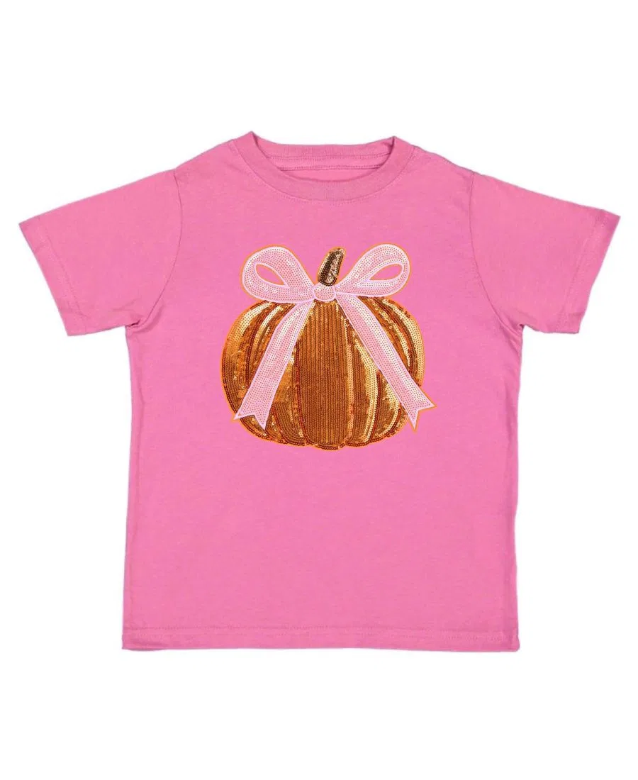 Детская футболка с коротким рукавом и пайетками Sweet Wink, Dusty Rose