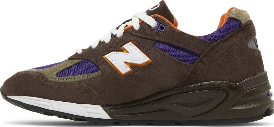 Кроссовки New Balance 990v2 Made in USA 'Brown Purple' — фото 2