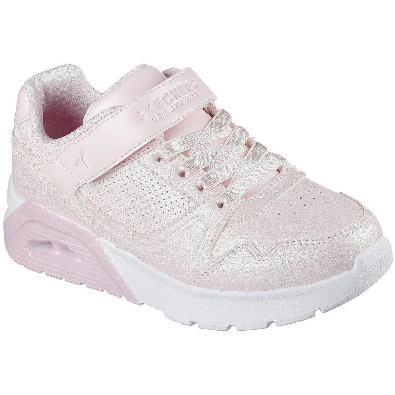 Детские кроссовки из эко-кожи Skechers Uno Lite 2.0-chic Shimmer, Rosa