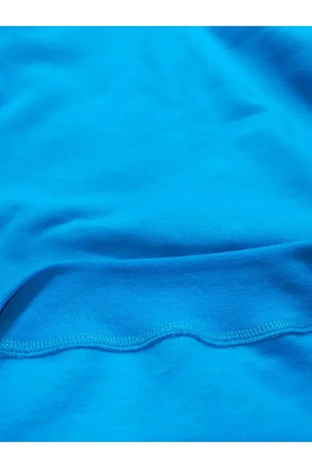 Детское худи для мальчиков хлопковое Raf Coll, Turquoise Blue — фото 2