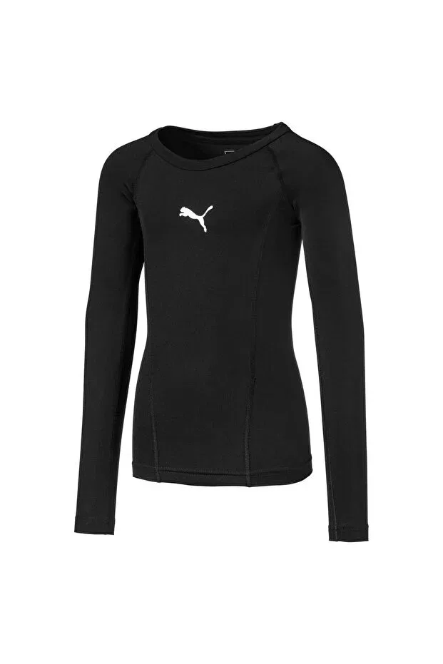Детская футболка для девочек с длинным рукавом Liga Baselayer Puma Kids, Puma Black