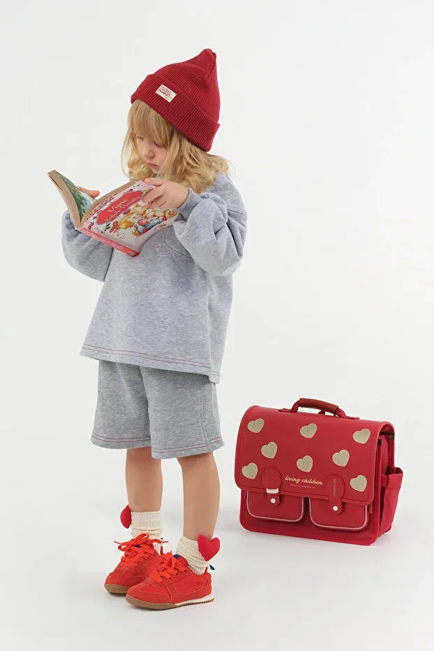 Детские шорты для девочек с принтом Mioma Kids, Gri — фото 2