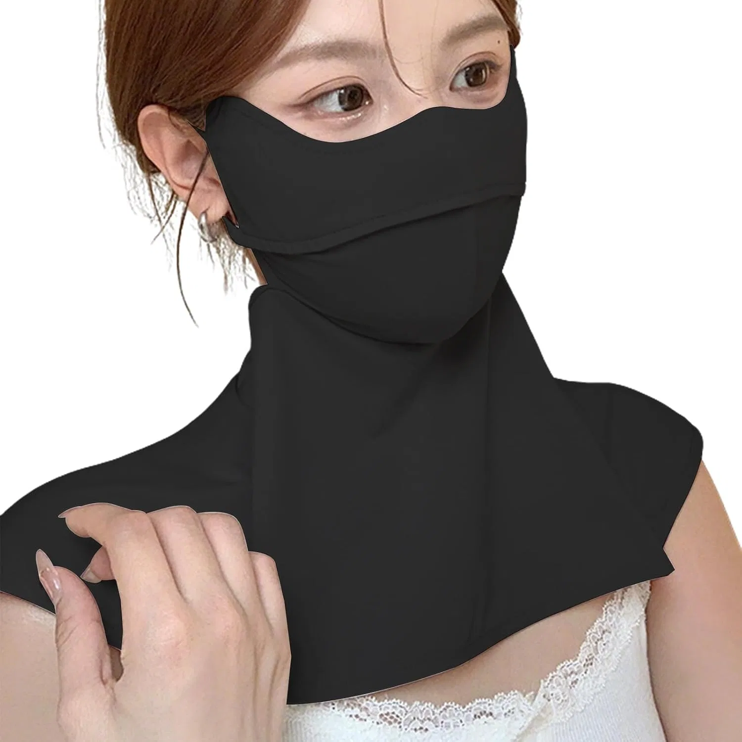 Маска для лица от солнца Breathable Dustproof Reusable Face Mask, Generic, Black