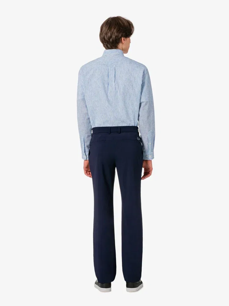 Чиносы из рипстопа LACOSTE, Navy — фото 3