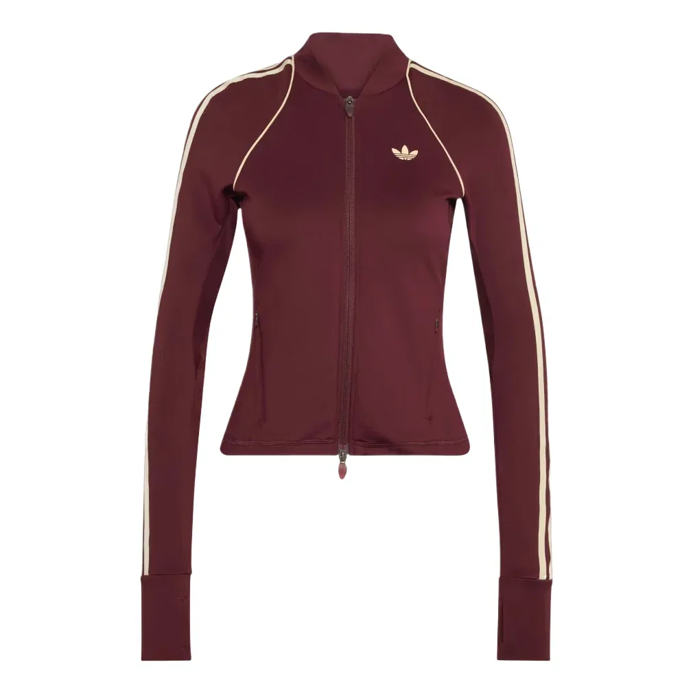 Женская рубашка для тренировок Originals Sport Superstar Midlayer Shirt Asia Sizing 'Maroon' adidas, Maroon