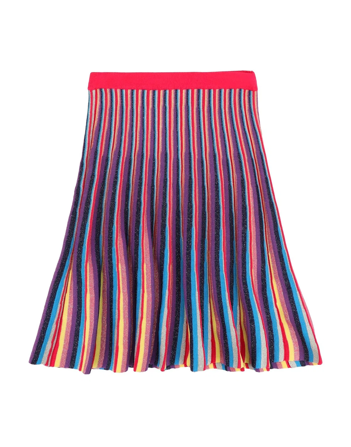 Детская юбка для девочек полосатая Knitted Missoni, фуксия — фото 2