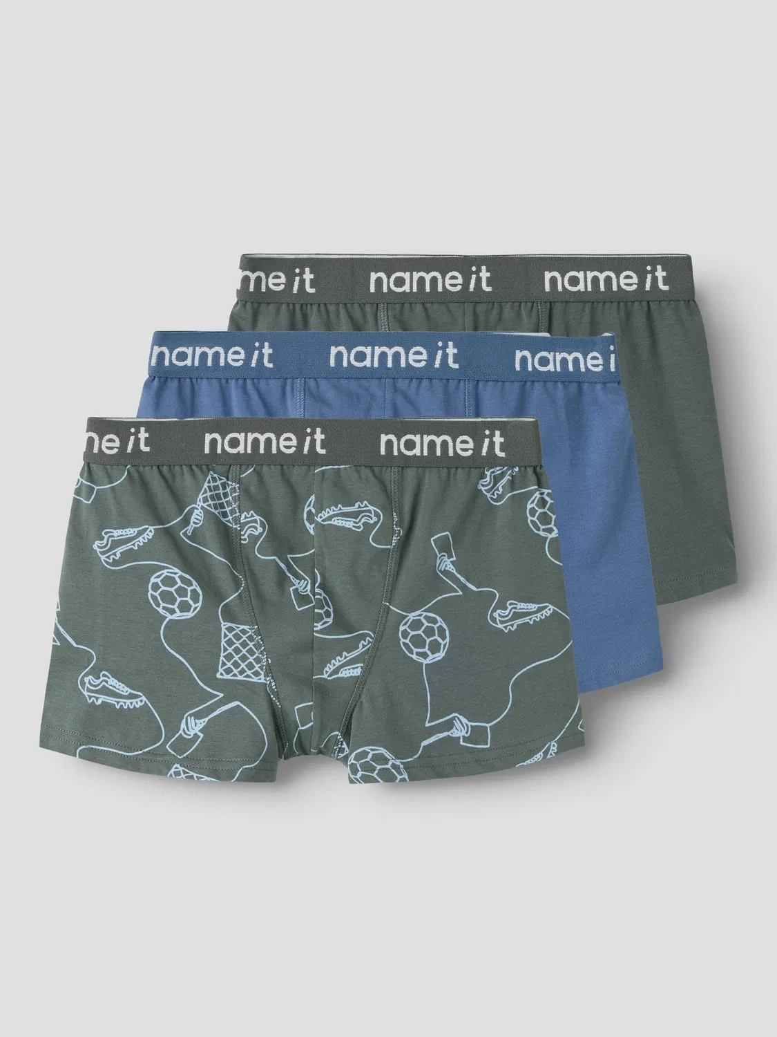 Трусы-боксеры комплект из 3 штук Nkmboxer Name It, городской шик — фото 4