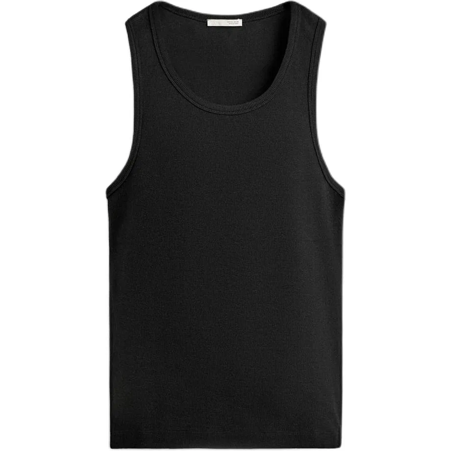 Мужская майка без рукавов с круглым вырезом ZARA, Black