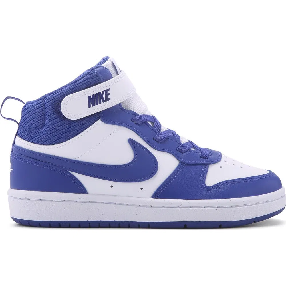 Детские высокие кроссовки Court Borough Mid 2 Nike, Blue/White — фото 2