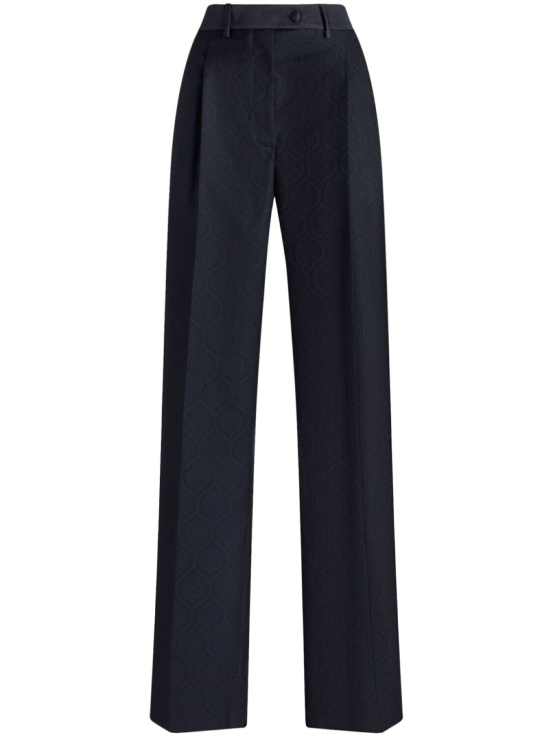 

ETRO жаккардовые брюки строгого кроя, синий