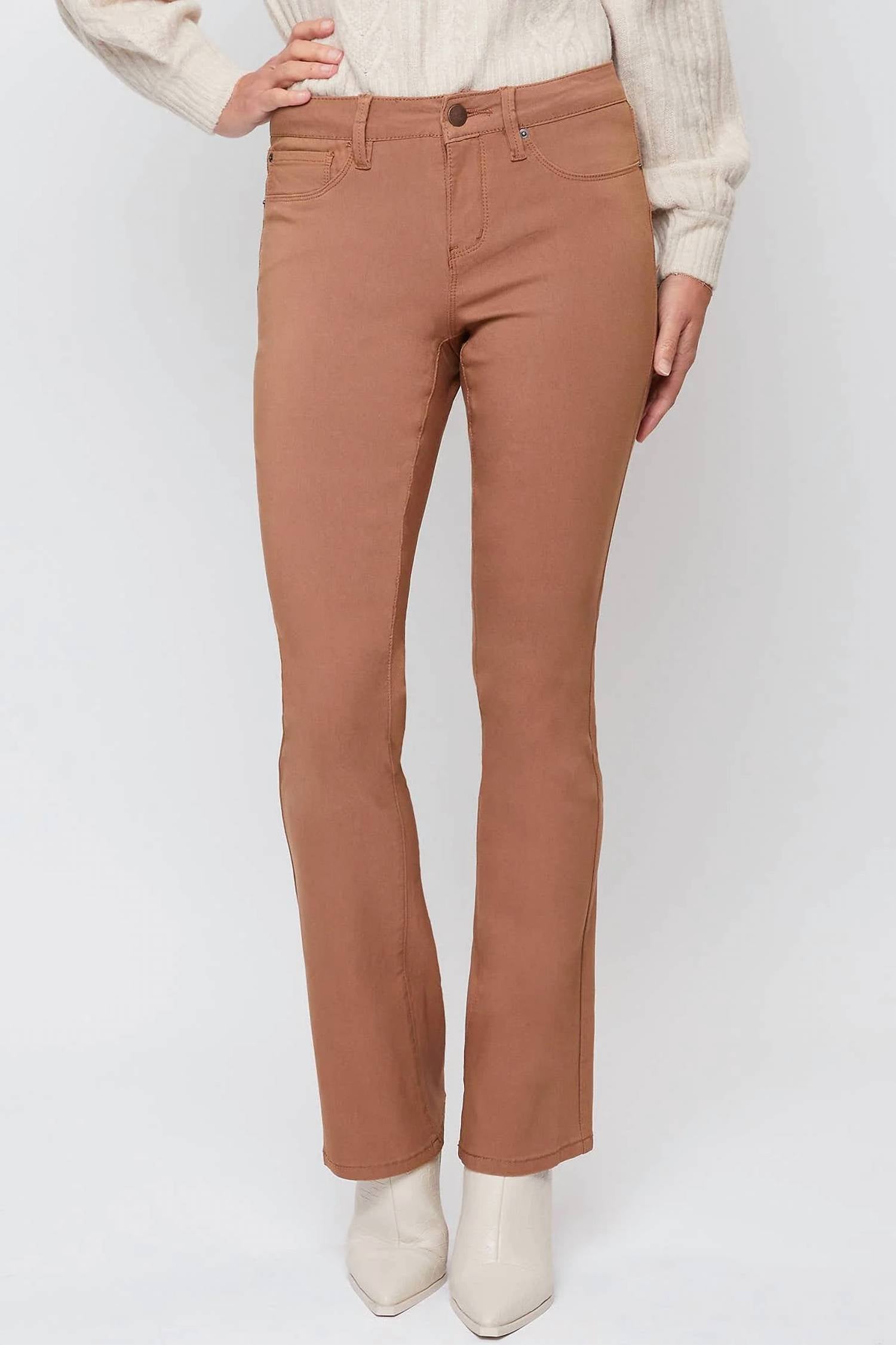 

Брюки Missy Hyperstretch Bootcut миндального цвета YMI, цвет almond