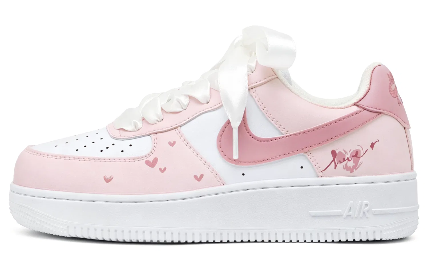 Детские кроссовки для скейтбординга с принтом, Nike, Pink White — фото 3