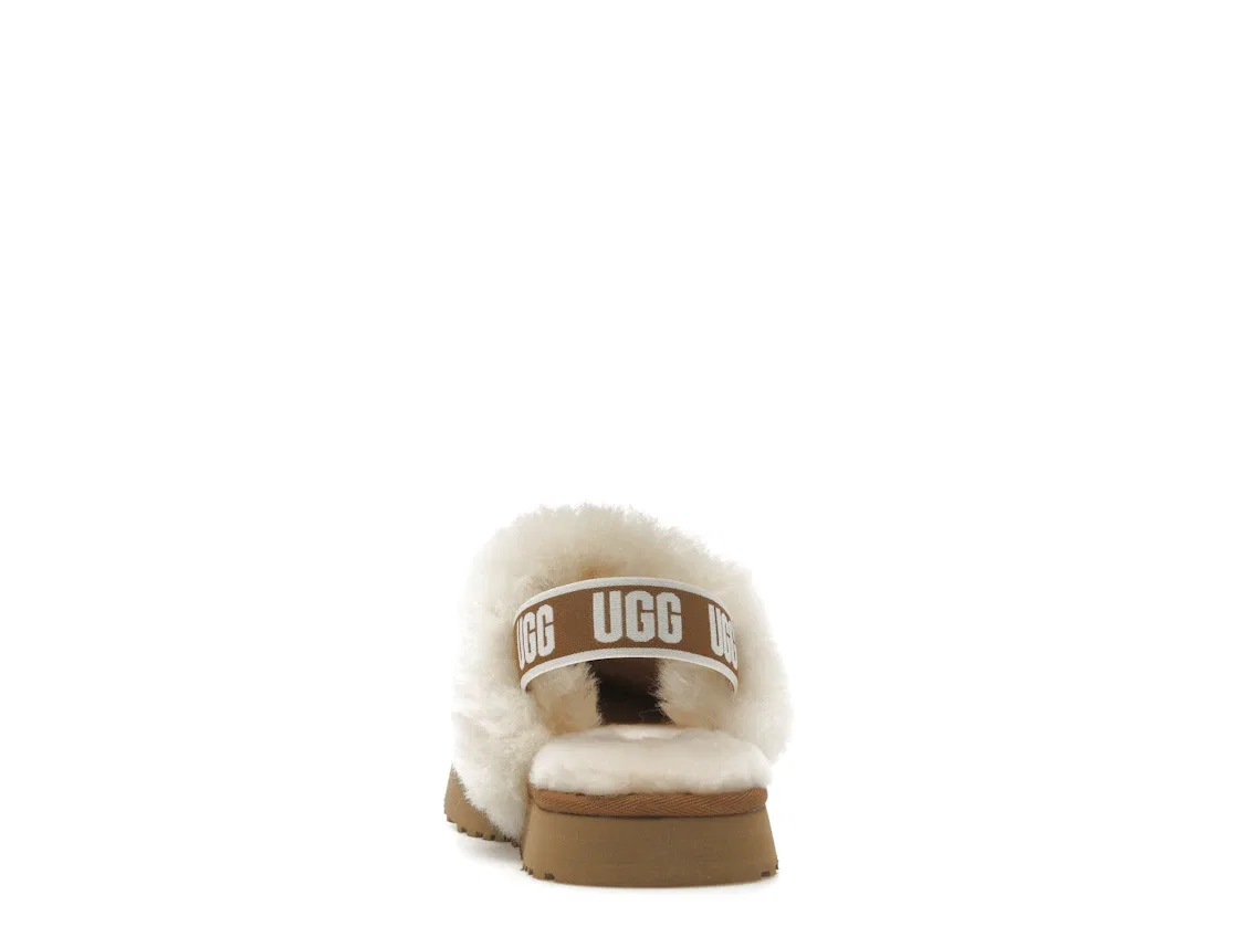 Детские тапочки с мехом UGG Funkette Slipper UGG, Chestnut — фото 4