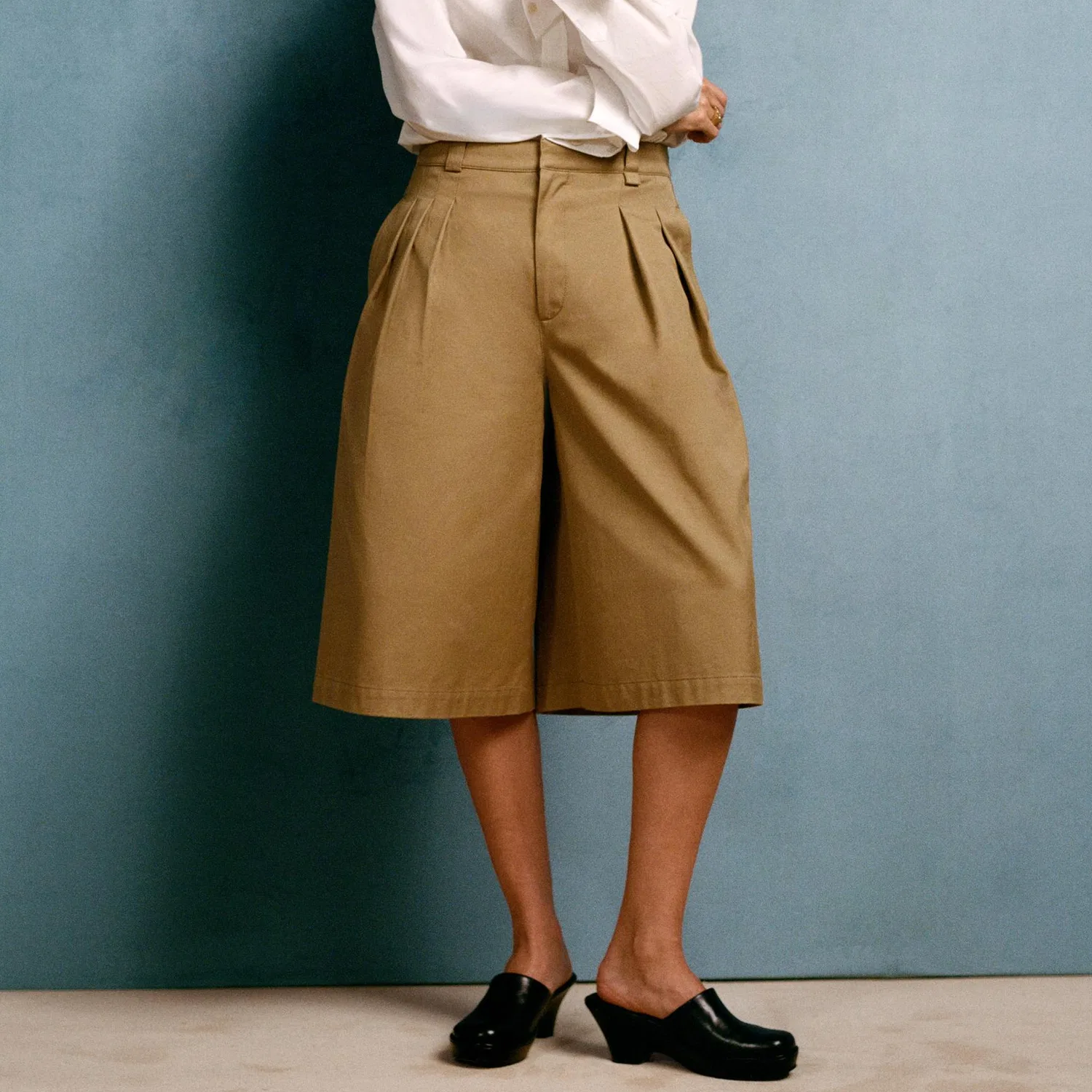 Женские шорты с принтом Willy Chavarria SS26 ZARA, Camel — фото 4
