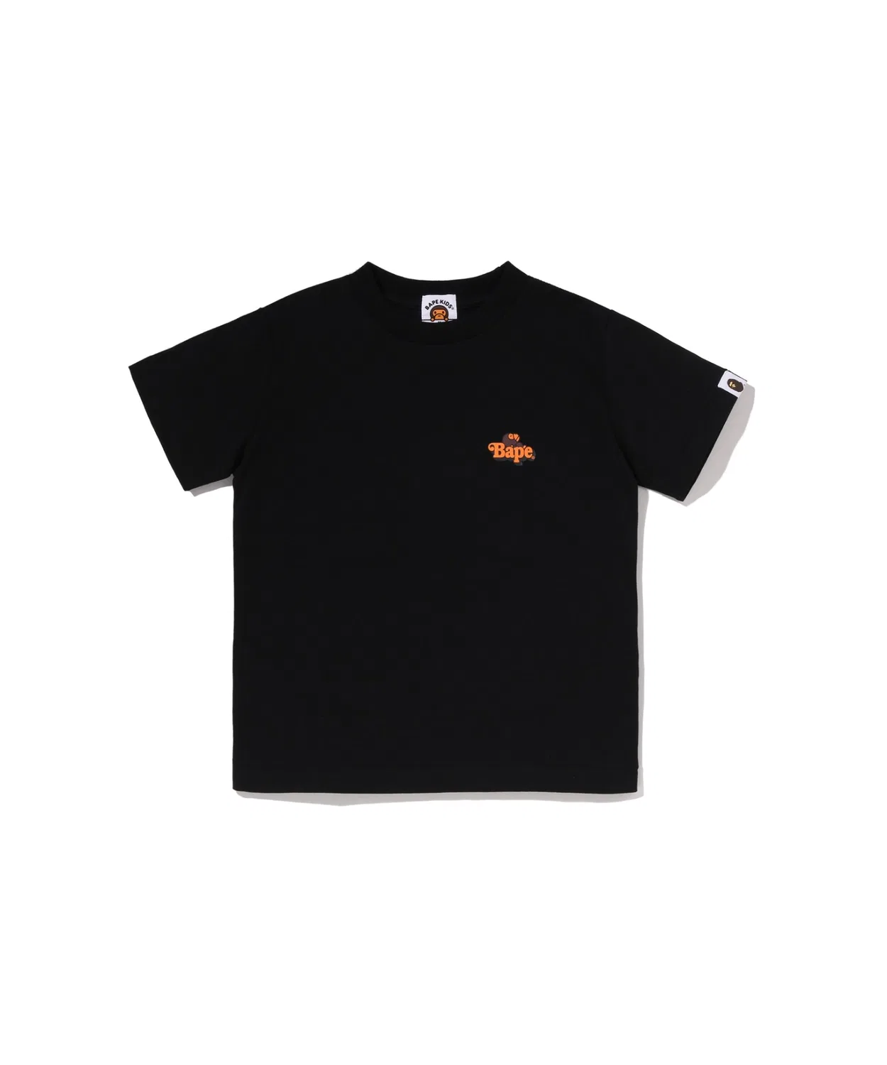 Детская футболка с коротким рукавом MILO ON BAPE ONE POINT TEE A BATHING APE, Black