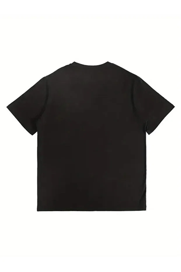 Детская футболка для девочек с принтом Strawberry printed Haha, Black — фото 2