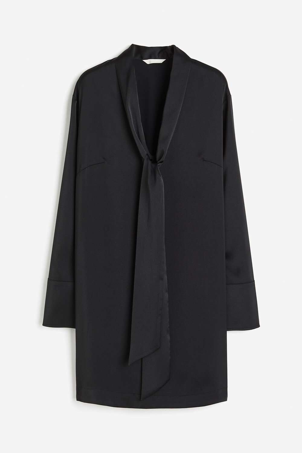 

Платье H&M Tie-detail Satin, черный