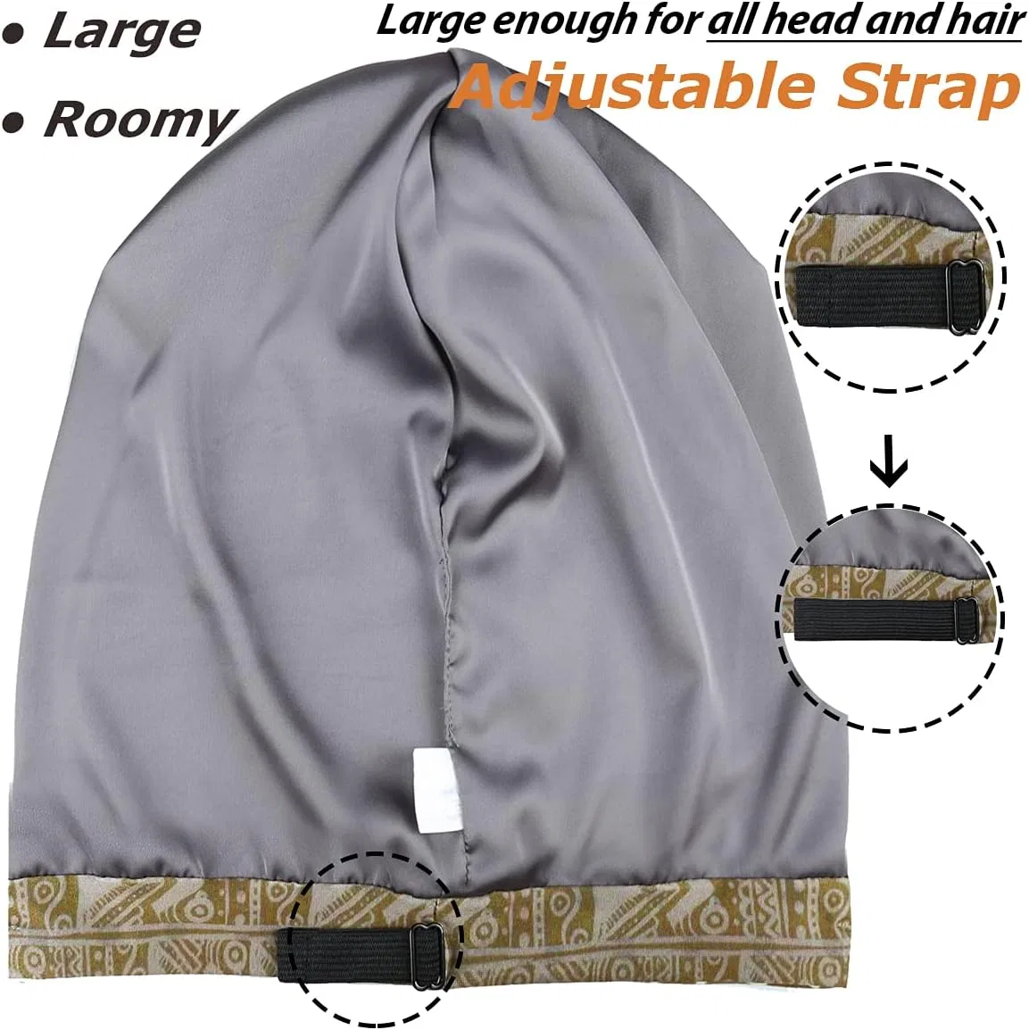 Шапочка для душа Satin Sleep Cap, Heerf, Brown — фото 4