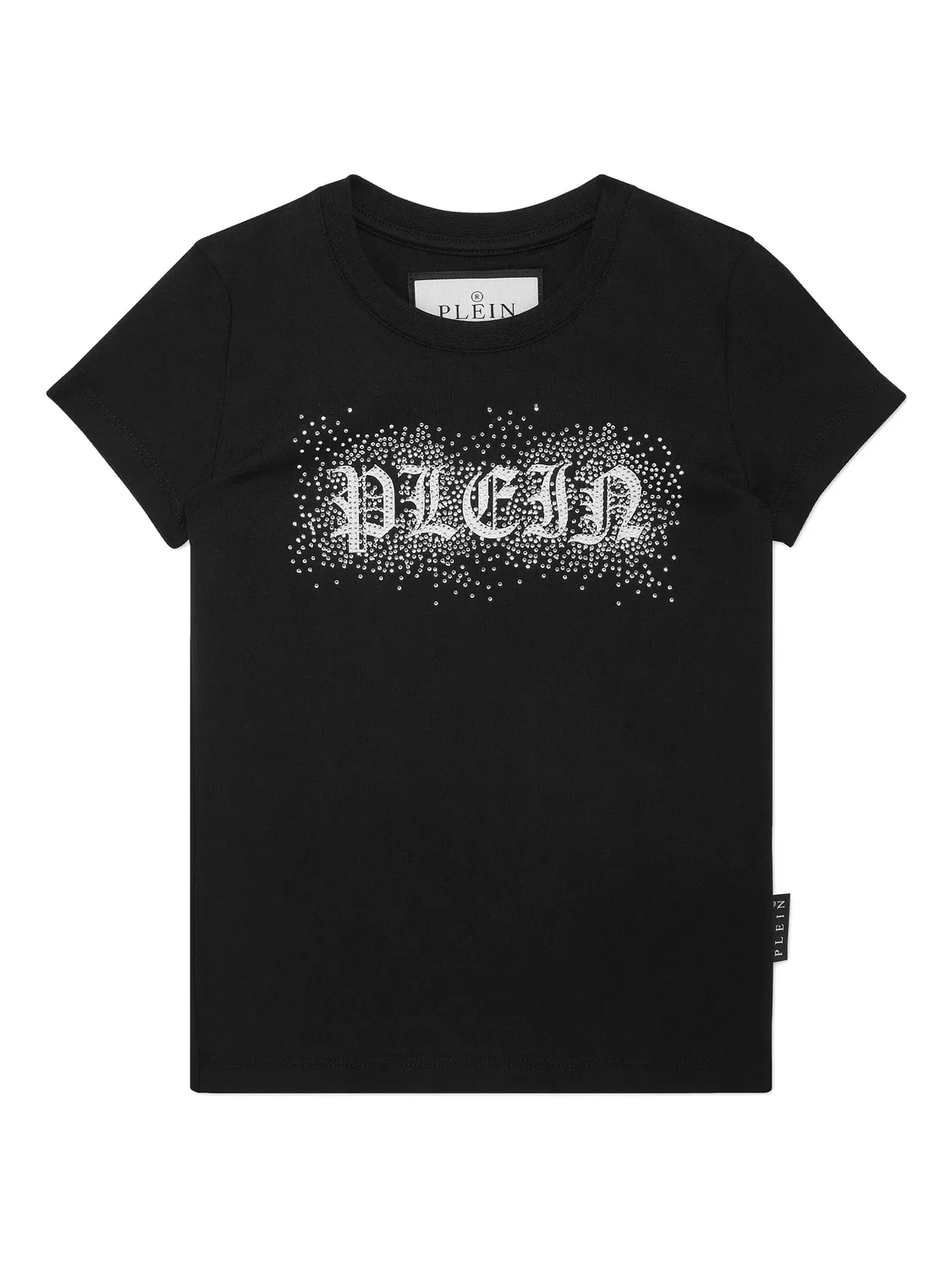 Футболка с кристаллическим узором Philipp Plein, черный