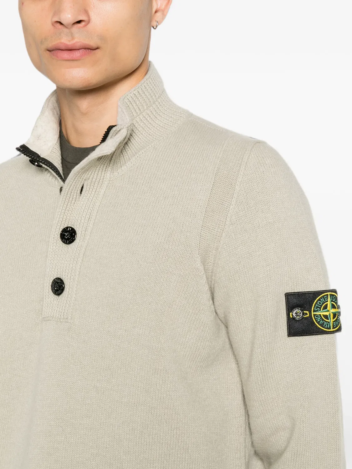Джемпер из шерсти Stone Island, нейтральные — фото 2