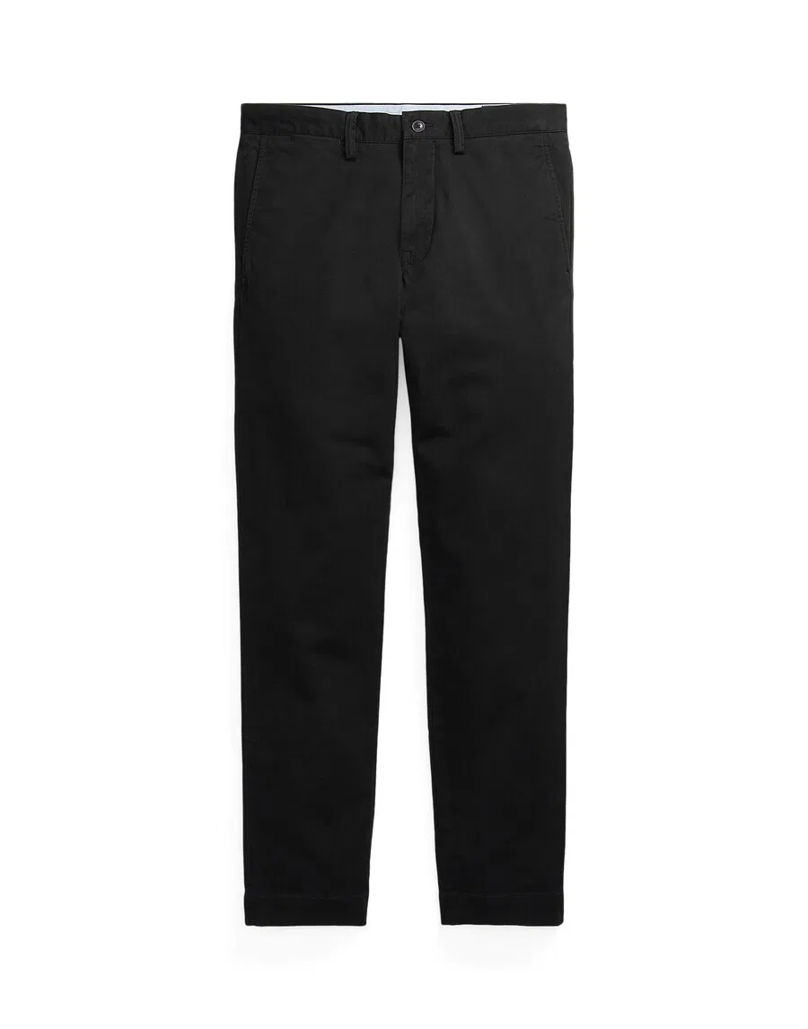 Брюки Polo Ralph Lauren Slim fit 'BEDFORD' черного цвета