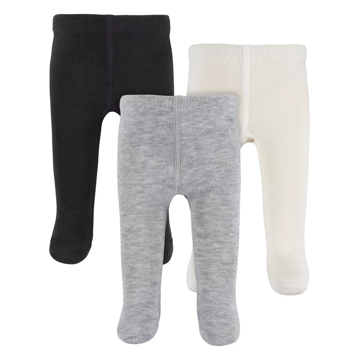 Детские колготки для девочек 3-пак с принтом Gerber, Grey Heather